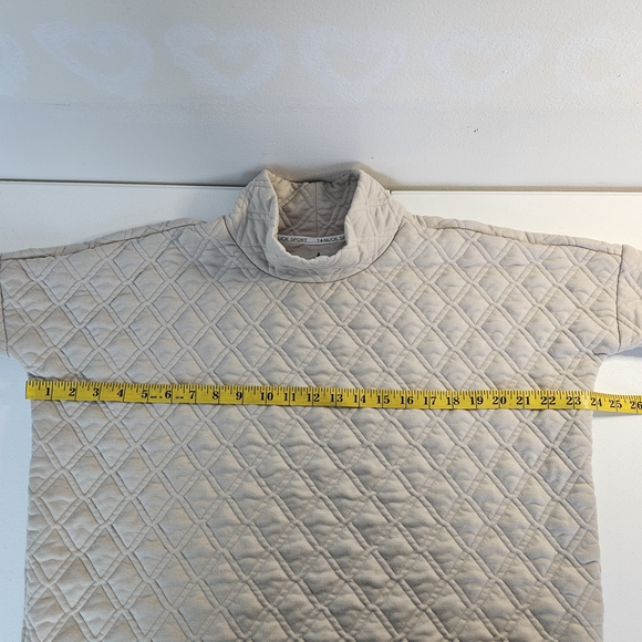 Tuckernuck Tnuck Sport Funnel Ally Swing Sweatshirt Quilted Pullover Size XS/S - Picture 9 of 11